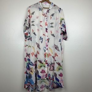 Nextima Butterfly Button Shirt Dress